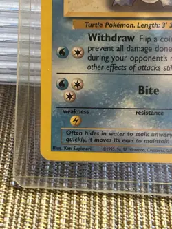 Wartortle Evolution Box ERROR Base Set 42/102 (1999 Wizards) - Image 5