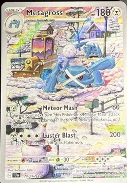 Metagross - 178/162 - Illustration Rare - Temporal Forces Pokemon TCG Card - NM - Image 1