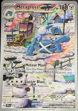 Metagross - 178/162 - Illustration Rare - Temporal Forces Pokemon TCG Card - NM - Image 3