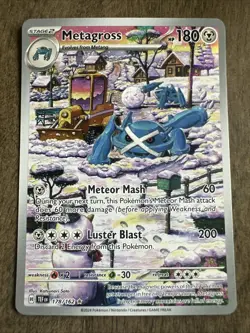 Pokemon TCG Metagross 178/162 Temporal Forces Illustration Rare Holo Gold Star - Image 1