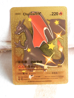 2020 CHARIZARD V HP220 GOLD FOIL POKEMON CARD 079/073 - Image 1