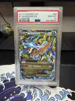2014 Pokemon XY Flashfire #69 M Charizard EX PSA 10 - Image 1