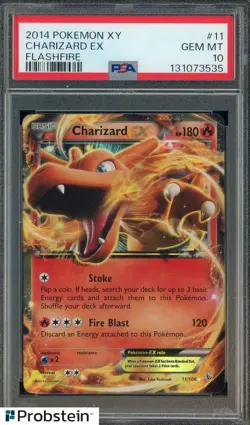 2014 Pokemon XY Flashfire #11 Charizard Ex PSA 10 GEM MINT - Image 1