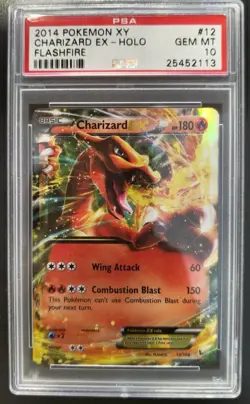 2014 Pokemon Xy Flashfire #12 Charizard Ex Flashfire PSA 10 - Image 1