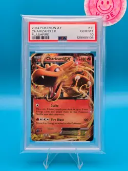 PSA 10 - 2014 POKEMON XY FLASHFIRE 11 CHARIZARD EX - Image 1