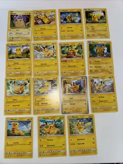 Pokemon TCG Pikachu Bulk 15 Card Non Holo Common - Image 1