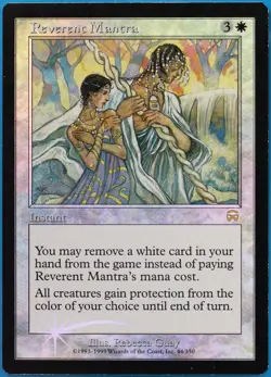 Reverent Mantra FOIL Mercadian Masques PLD White Rare CARD (509553) ABUGames - Image 1