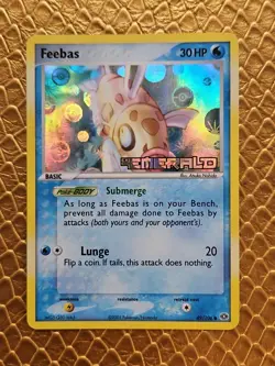 Pokemon Card - Feebas Emerald 49/106 Reverse Holo Stamped LP - Image 1