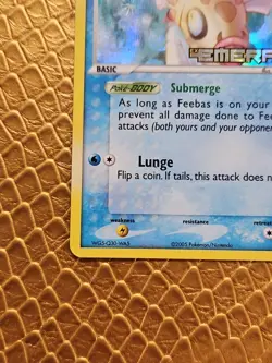 Pokemon Card - Feebas Emerald 49/106 Reverse Holo Stamped LP - Image 5