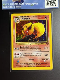 Flareon 3/64 Holo Rare - Jungle Set - LP - Pokemon Card TCG - WOTC - Image 2