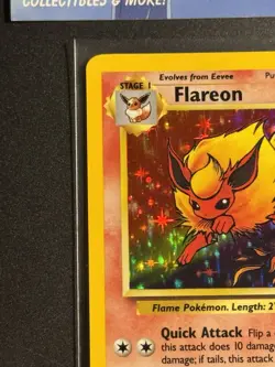 Flareon 3/64 Holo Rare - Jungle Set - LP - Pokemon Card TCG - WOTC - Image 3