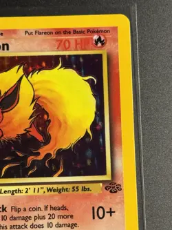 Flareon 3/64 Holo Rare - Jungle Set - LP - Pokemon Card TCG - WOTC - Image 4