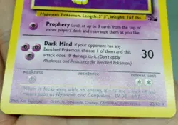 Hypno 23/62 Rare Non Holo Fossil Set Pokemon Card - NM Near Mint - FREE SHIPPING - Image 3