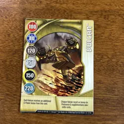 BAKUGAN Battle Brawler "VULCAN" Metal Gate Card 10/48i BA449_GA_SM_GBL 2008 - Image 1
