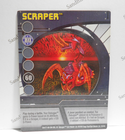 Bakugan Card - Scraper - Blue Ability Card - BA477 - 38/48i - 2008 - Image 1