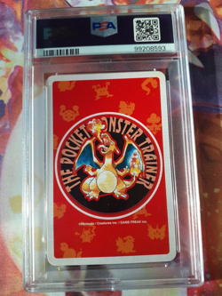 1996 Pokemon Venemoth 9 of Diamonds Red Charizard Playing Card PSA 10 Gem Mint - Image 2