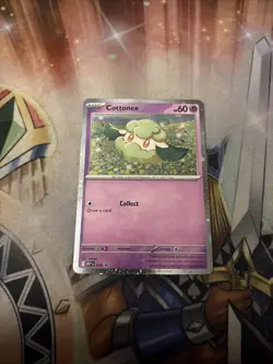 Pokemon 2025 Mega Evolution Black Star Promo Card #018 Cottonee Cosmo Holo - Image 1