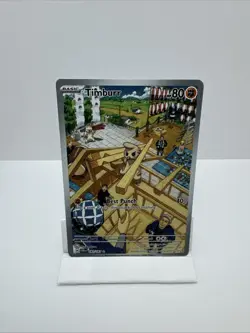 Timburr Scarlet & Violet Twilight Masquerade Illustration Card #183/167 Rare - Image 1