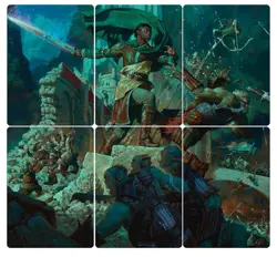 MTG | LOTR Aragorn in Helms Klamm - 6x Scene Art Cards - Image 1