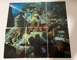 MTG | LOTR Aragorn in Helms Klamm - 6x Scene Art Cards - Image 2