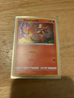 Pokemon TCG Sword & Shield Charmander SWSH092 Black Star Promo Cosmos Holo SWIRL - Image 1