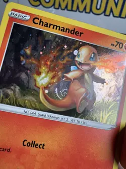 Pokemon TCG Charmander SWSH092 Black Star Promo Card NM Condition Swirl - Image 1