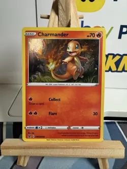 Pokemon TCG Charmander SWSH092 Black Star Promo Card NM Condition Swirl - Image 3