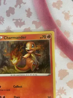 Pokemon TCG Charmander SWSH092 Black Star Promo Cosmos Holo Tail/Fart Swirl - Image 2