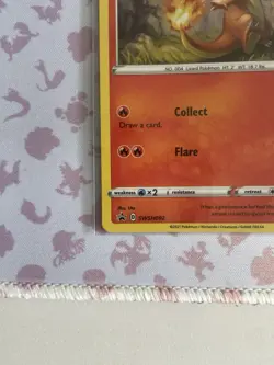 Pokemon TCG Charmander SWSH092 Black Star Promo Cosmos Holo Tail/Fart Swirl - Image 4