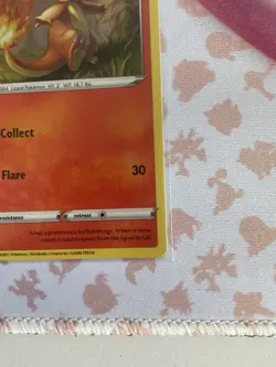 Pokemon TCG Charmander SWSH092 Black Star Promo Cosmos Holo Tail/Fart Swirl - Image 5