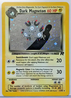 Pokemon Team Rocket Dark Magneton 11/82 Foil Holo Rare NMM Unplayed WOTC 2000 - Image 1