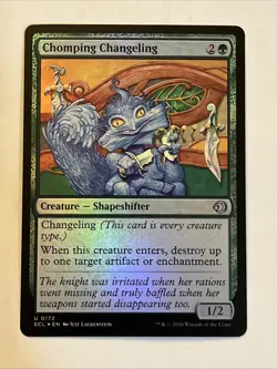 NM Foil Chomping Changeling, MTG, Lorwyn Eclipsed, Magic the Gathering, 172 - Image 1