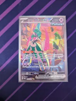 Pokemon TCG Iron Valiant ex 249/182 Paradox Rift Special Illustration NM - Image 1