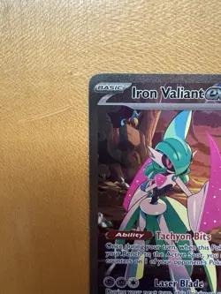 Pokemon TCG Iron Valiant EX Paradox Rift 249/182 Special Illustration Rare NM - Image 2