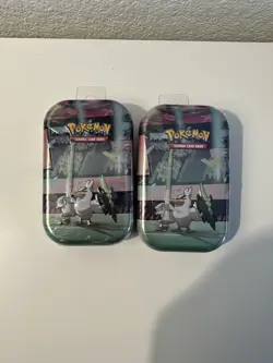 Pokemon TCG Galar Power Sirfetch'd H21 Mini Tin, 2 Booster Packs Sealed Lot Of 2 - Image 1