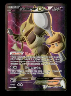 Pokemon Alakazam EX (Full Art) Ultra Rare XY - Fates Collide 117/124 LP - Image 1
