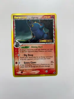 Pokemon TCG Heracross 3/101 Reverse Holo Stamped EX Dragon Frontiers NM - Image 1