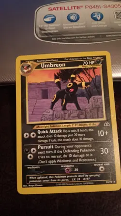 Pokemon: Umbreon #32/75 Rare Non-holo Neo Discovery 2001 Vintage - LP+ - A93 - Image 1