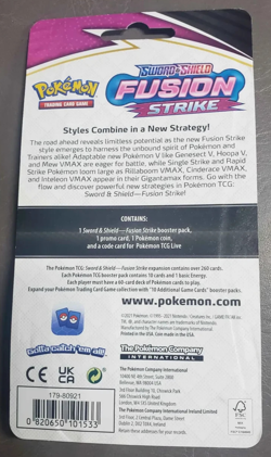 Pokemon TCG: Fusion Strike Single Pack Blister [Tepig] - SWSH08: Fusion Strike - Image 2