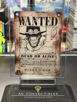 Portgas D. Ace OP13-119 SEC SP Wanted Japanese ONE PIECE Carrying on His Will NM - Image 1