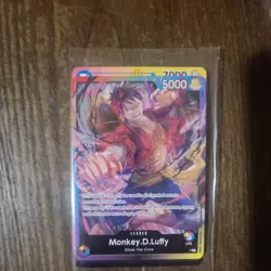 One Piece Monkey.D.Luffy 2nd Anniversary Stamped Promo P-O43 NM - Image 1