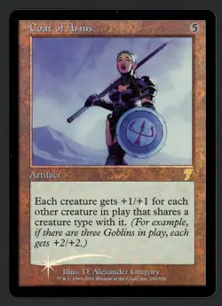 ***FOIL Coat of Arms*** MTG 7th Edition Magic Kid Icarus - Image 1