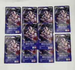 x10 One Piece OP-14 The Azure Sea's Seven Sleeved Blister Booster Packs OP14 - Image 1