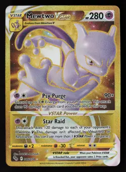 Mewtwo VSTAR (86) (Secret) 086/078 Pokemon GO Pokemon TCG NM - Image 1