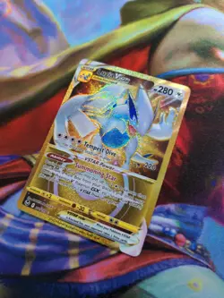 Lugia VSTAR 211/195 Silver Tempest Gold Secret Rare Pokemon Card TCG NM - Image 3