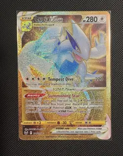 Lugia VSTAR 211/195 Silver Tempest Gold Secret Rare Pokemon Card TCG NM - Image 1