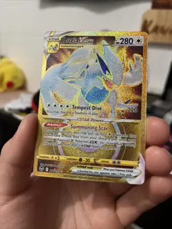 Lugia VSTAR Gold 211/195 SR Silver Tempest Pokemon TCG 2022 NM/M - Image 1