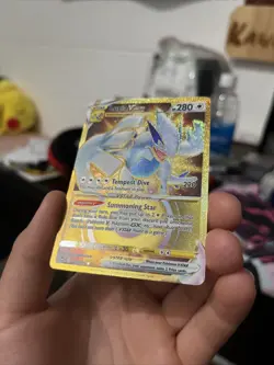 Lugia VSTAR Gold 211/195 SR Silver Tempest Pokemon TCG 2022 NM/M - Image 3