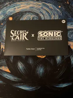 Sealed MTG Secret Lair X Sonic The Hedgehog Turbo Gear Set, Rainbow Foil Edition - Image 1