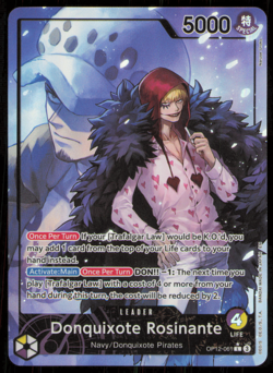 Donquixote Rosinante Alt Art Leader OP12-061 Legacy of the Master Foil NM - Image 1